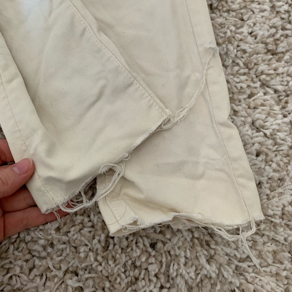 MOTHER frayed bottom skinny jean